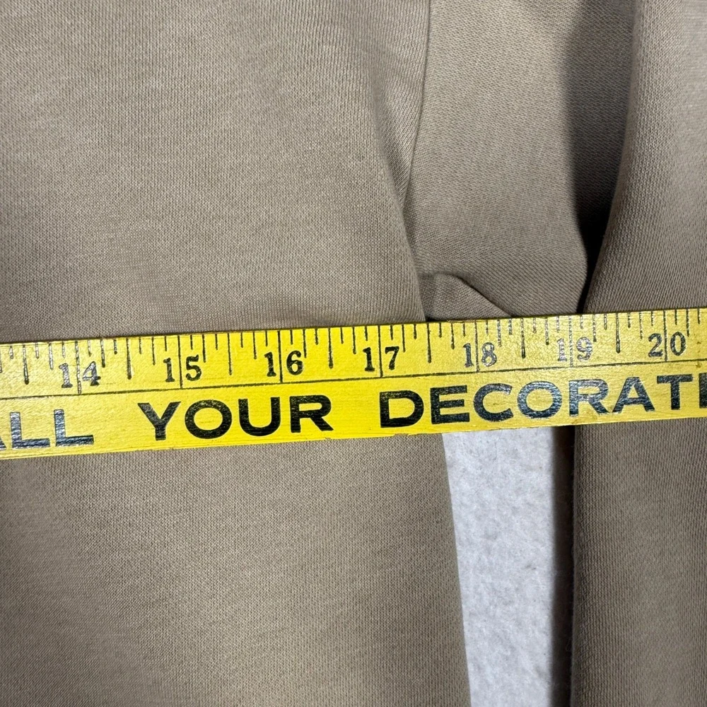The Childrens Place Kids Tan Khaki Fleece Pullover Hoodie Sweatshirt L 10/12